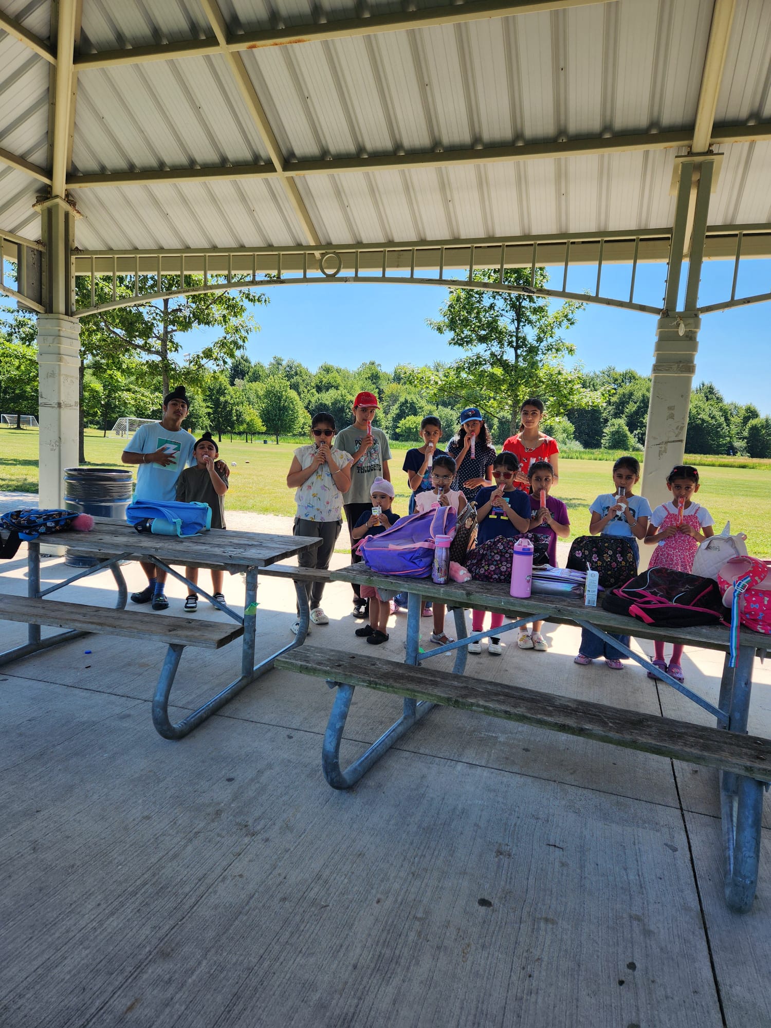 Kids enjoying Sports Day at Creditview Park